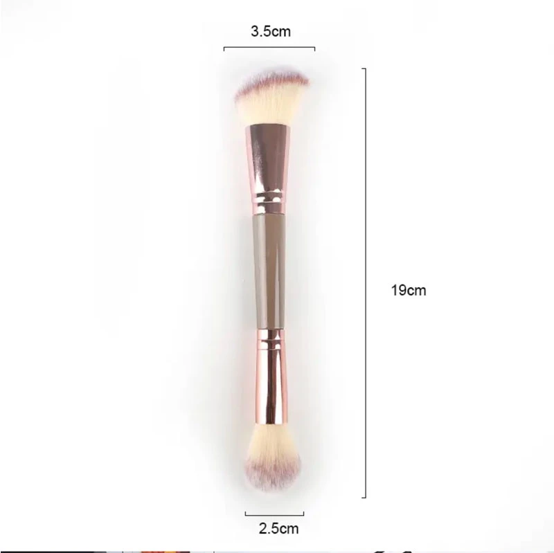Double head makeup brush