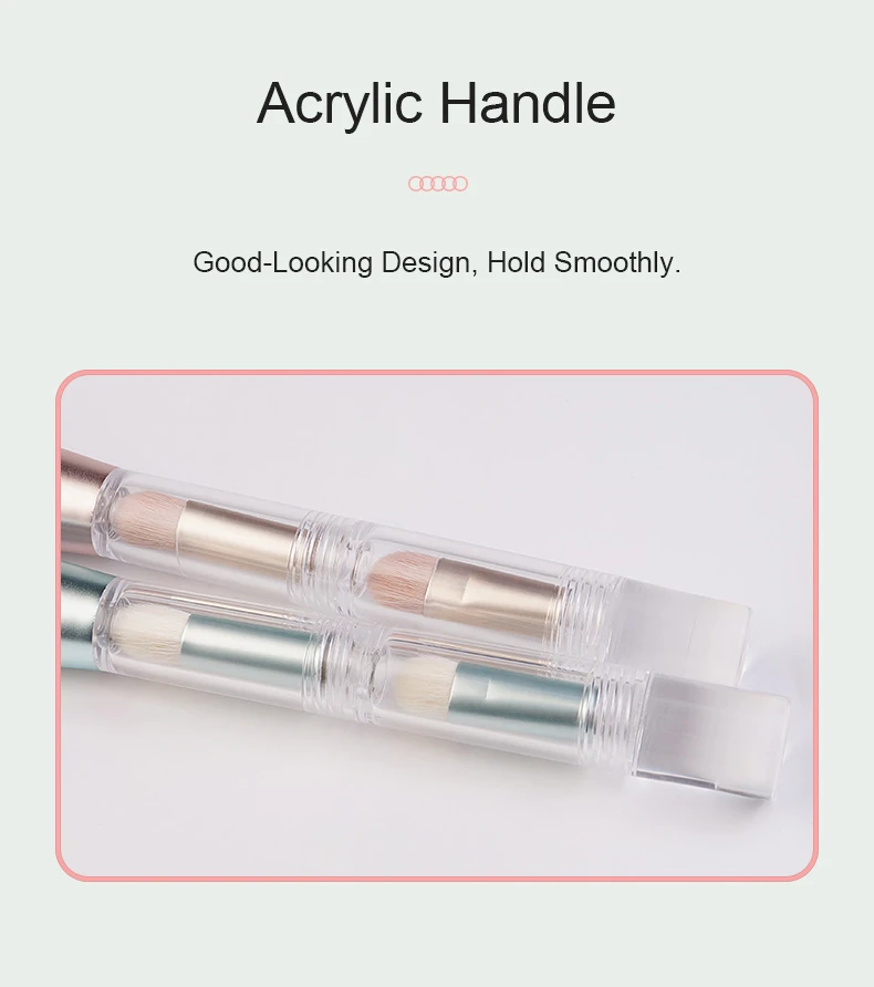 Portable 4-in-1 makeup brush