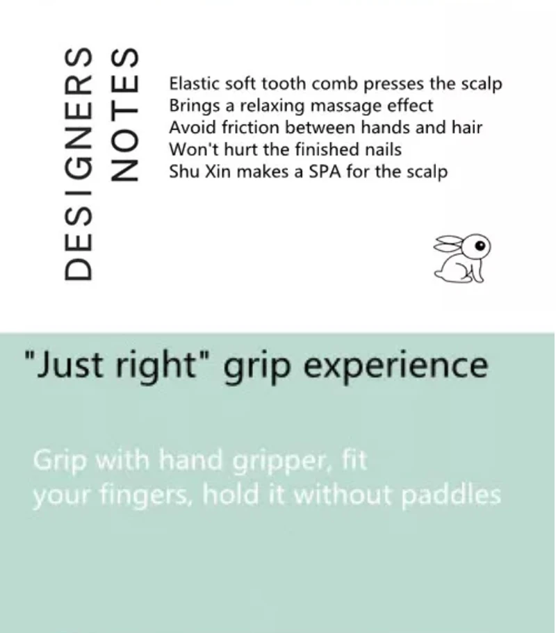 Rabbit shampoo brush